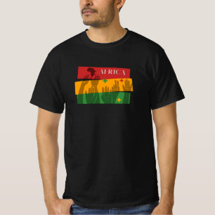 Afrika, svart livsmaterial, svart månadshistoria t shirt
