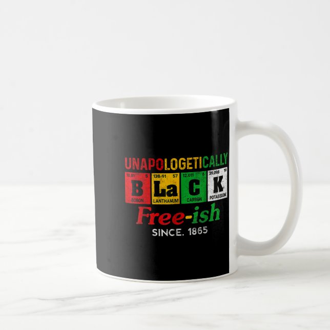 Afrika svart otvetydigt fri-ish sedan 1865 kaffemugg (Höger)