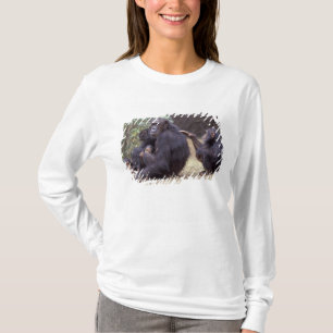 Afrika, Tanzania, Gombe NP Spedbarn kvinna T-shirt
