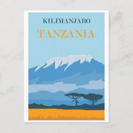 Afrika Tanzania Mount Kilimanjaro Vintage resor Vykort