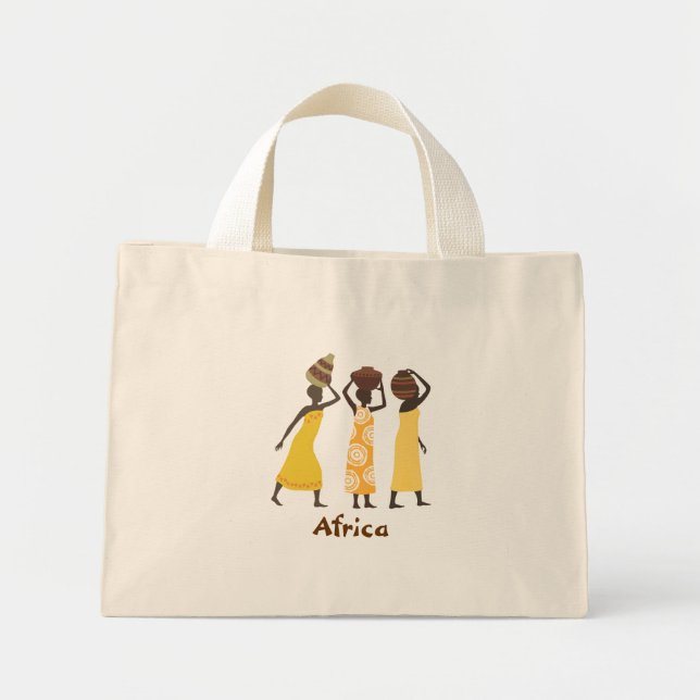 Afrika till påse mini tygkasse (Framsidan)