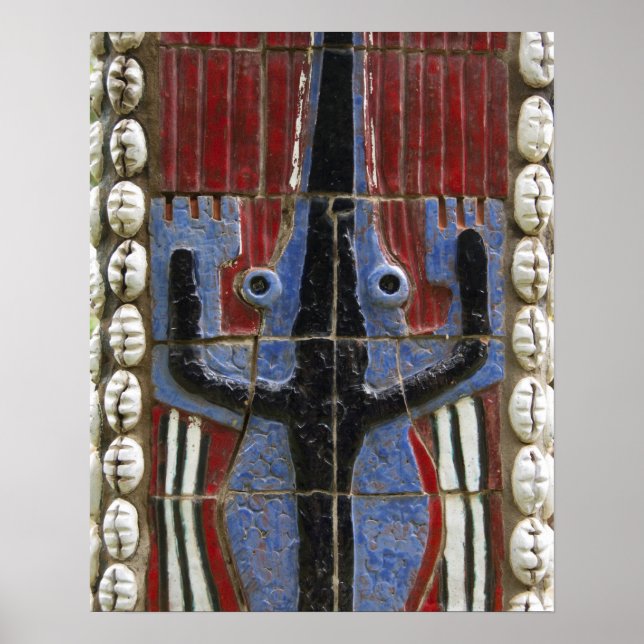 Afrika, Togo, Kpalime. Artisans hantverkscenter Poster (Framsidan)