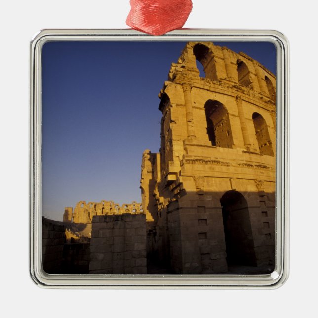 Afrika, Tunisien, El Jem. Romerska ruiner Julgransprydnad Metall (Framsidan)