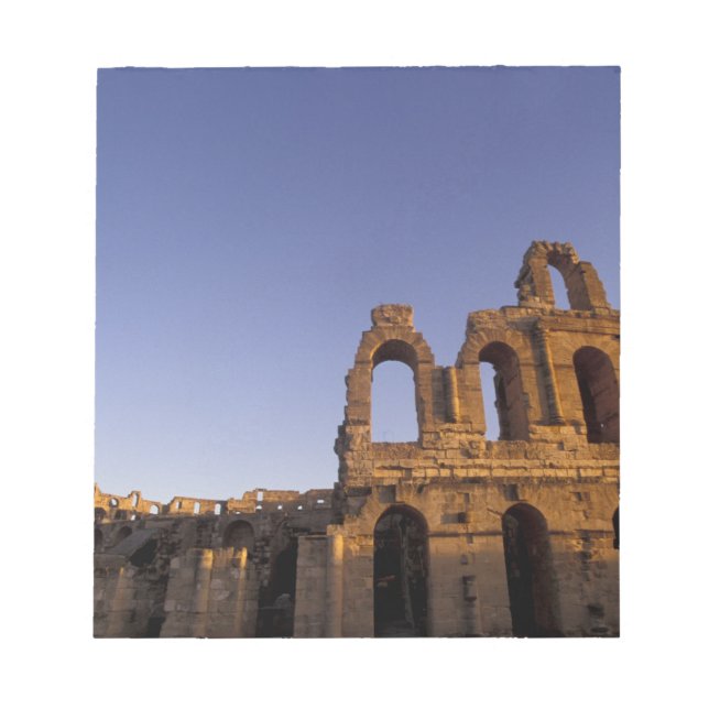 Afrika, Tunisien, El Jem. Ruiner av en romersk 2 Anteckningsblock (Framsida)