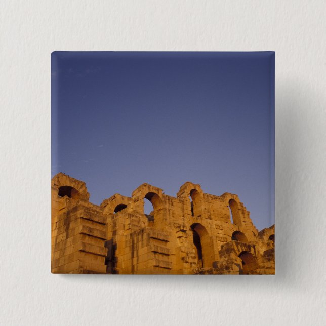 Afrika, Tunisien,  El Jem. Ruiner av en romersk Knapp (Framsida)