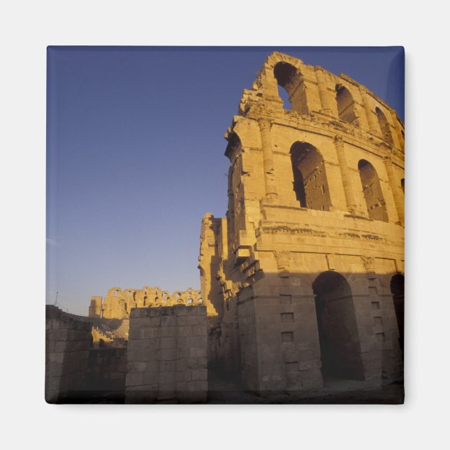 Afrika, Tunisien, El Jem. Ruiner efter en romersk Magnet (Framsidan)