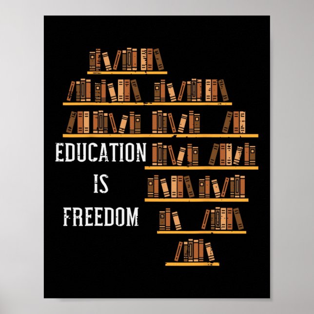 Afrika Utbildning Är Frihet Svart Historielärare  Poster (Framsidan)