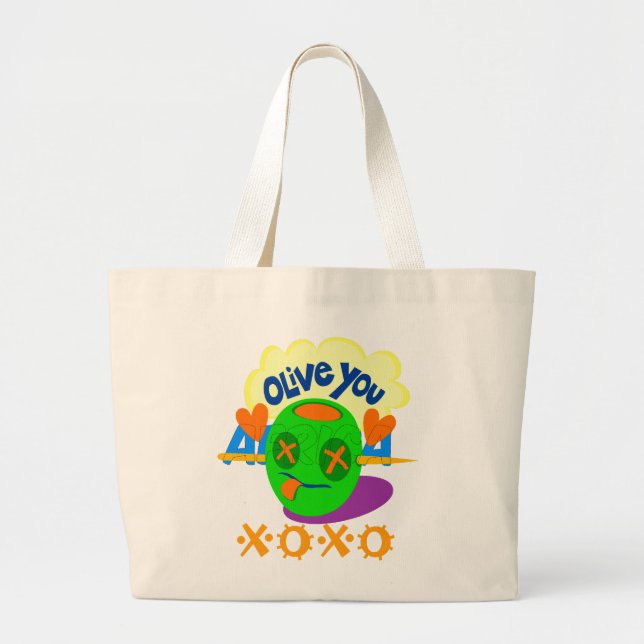 Afrika. Vacker olivfrukt Totebag Jumbo Tygkasse (Framsidan)