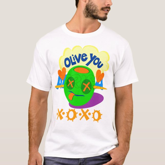 Afrika. Vackra olivfrukter Skapar din egen T Shirt (Framsida)