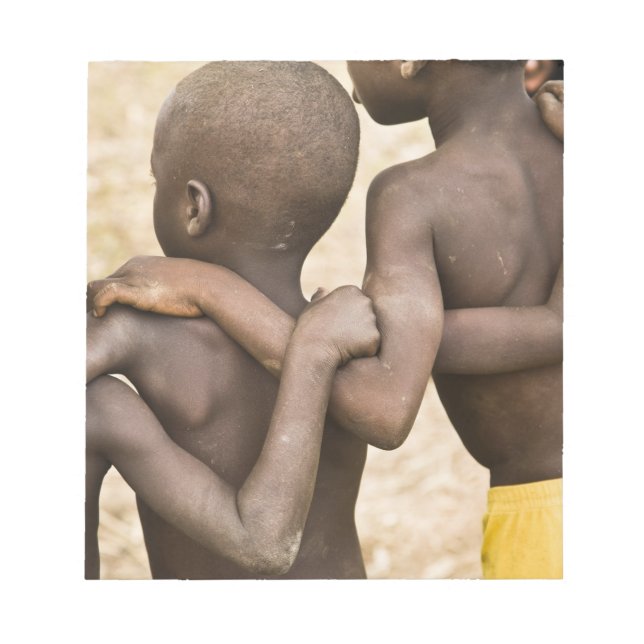 Afrika, Västafrika, Ghana, Yendi. Närbild Anteckningsblock (Framsida)