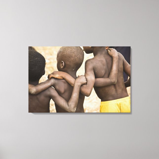 Afrika, Västafrika, Ghana, Yendi. Närbild Canvastryck (Framsida)