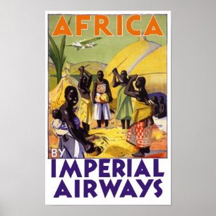 Afrika vid imperialistiska flygbolag poster