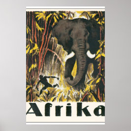 Afrika Vintage resor Poster