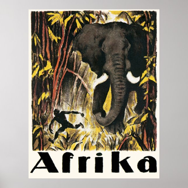 Afrika vintage resor Poster (Framsidan)