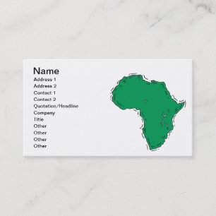 Afrika Visitkort