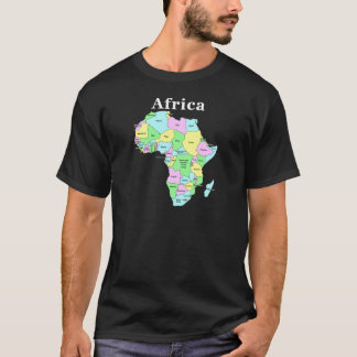 Afrika - (vittext för mörka objekt) tee shirt