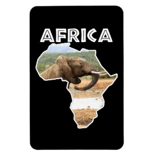 Afrika Wildlife Continent Elephant Stigning Magnet