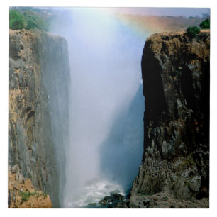 Afrika, Zambia, Victoriafallen nationalpark. Kakelplatta