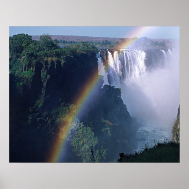 Afrika, Zimbabwe. Victoria Falls Poster (Framsidan)