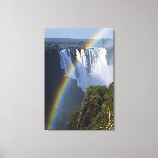Afrika, Zimbabwe, Victoriafallen Canvastryck (Framsida)