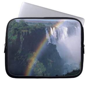Afrika, Zimbabwe. Victoriafallen Laptop Sleeve