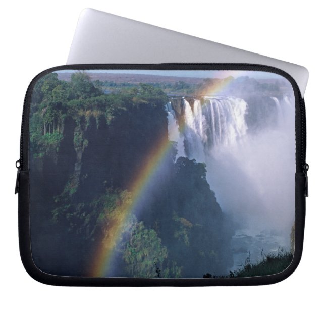 Afrika, Zimbabwe. Victoriafallen Laptop Sleeve (Framsidan)