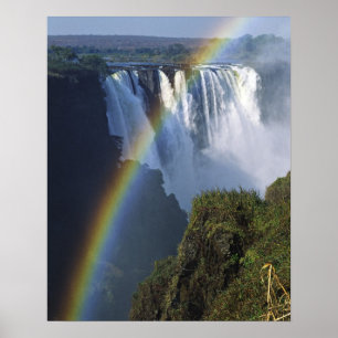 Afrika, Zimbabwe, Victoriafallen Poster