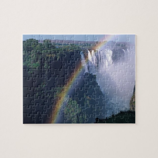 Afrika, Zimbabwe. Victoriafallen Pussel (Horisontell)