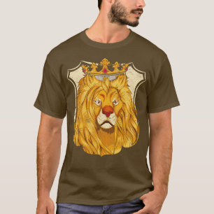 Afrika Zoo Animal Krona Lejon T Shirt