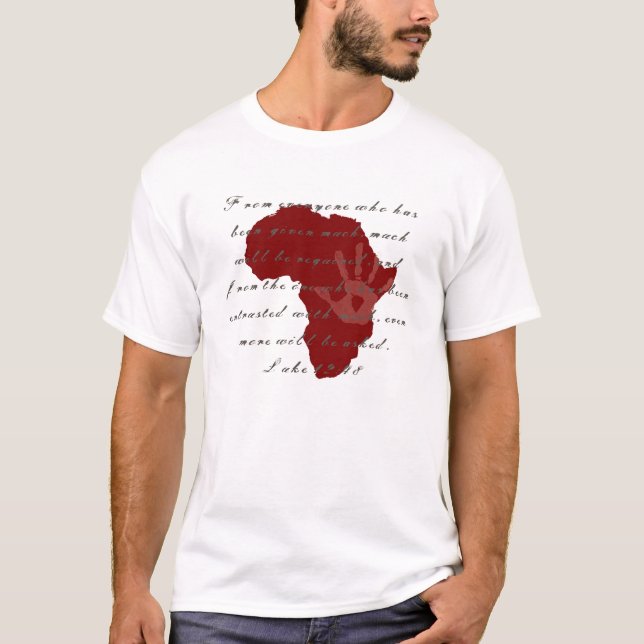 AfrikaAIDS/HIV/fattigdommedvetenhetskjorta Tee Shirt (Framsida)