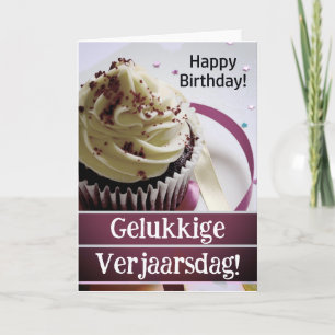 Afrikaans födelsedagskort: gelukkige verjaarsdag kort