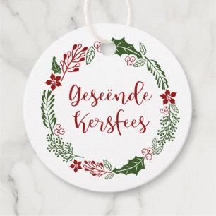 Afrikaans God jul, Anpassningsbar Gåvor Etiketter