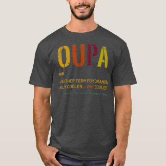 Afrikaans Grandpa Oupa Funny Definition Coola Retr T Shirt