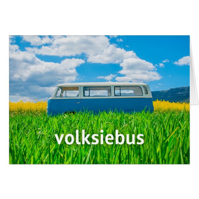 #AfrikaansIsLekker - Volksiebus Hälsningskort (Framsidan Horizontal)