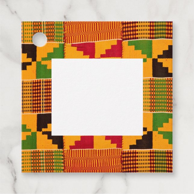 Afrikaanska tryckta presentkort gåvor etiketter (Framsida)