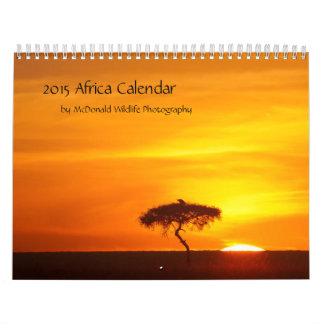 Afrikakalender 2015 vid det McDonald djurlivet Kalender
