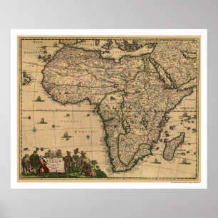 Afrikakarta 1688 poster