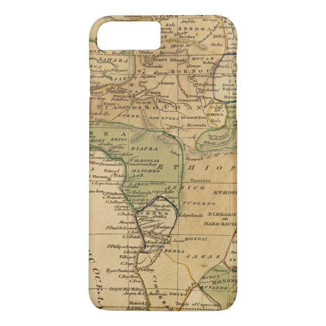 Afrikakarta av Worcester Case-Mate iPhone Skal (Baksida)