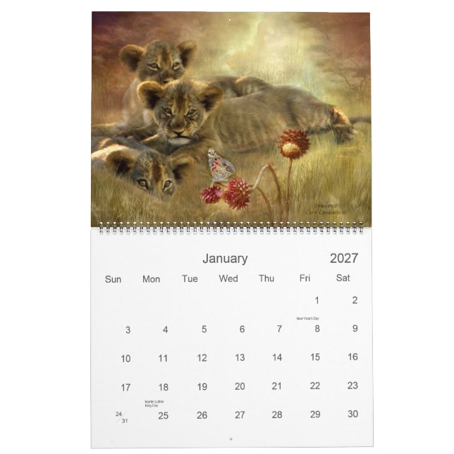 Afrikakonstkalender 2011 kalender (Jan 2027)