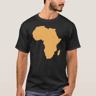 Afrikakontinenten skisserar T-tröja Tee Shirt