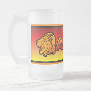 Afrikamuggen - välj stil & färga frostat ölglas