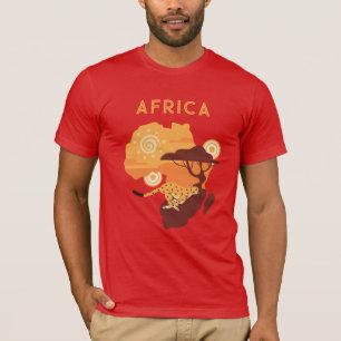 Afrikan Anpassat namn T Shirt