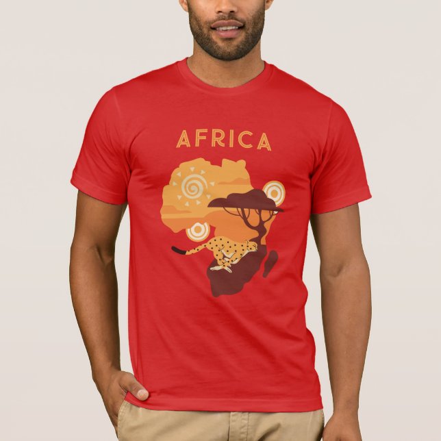 Afrikan Anpassat namn T Shirt (Framsida)