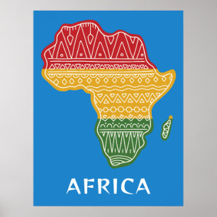 Afrikan anpassningsbar och Färg Poster