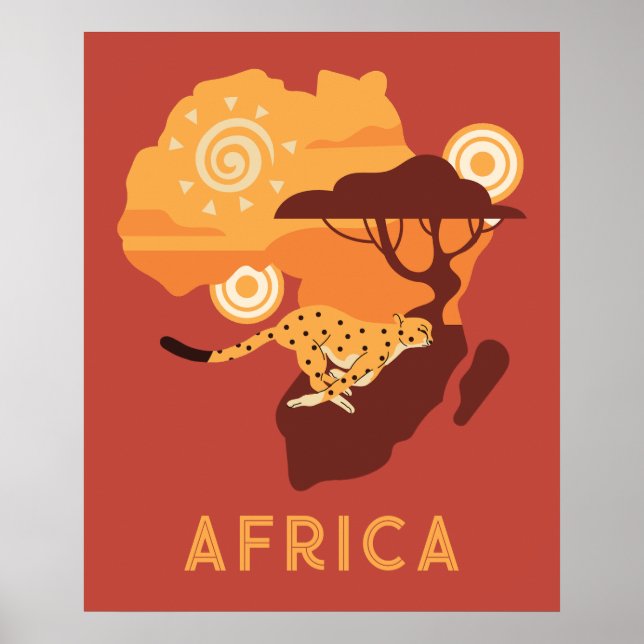 Afrikan anpassningsbar Poster (Framsidan)