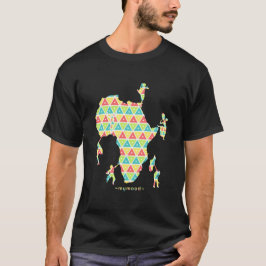 Afrikan är det framtida (färg) tee shirt