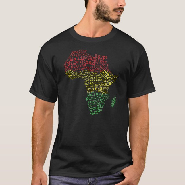 AFRIKAN ÄR INTE ETT LAND: 2 T-SHIRT (Framsida)