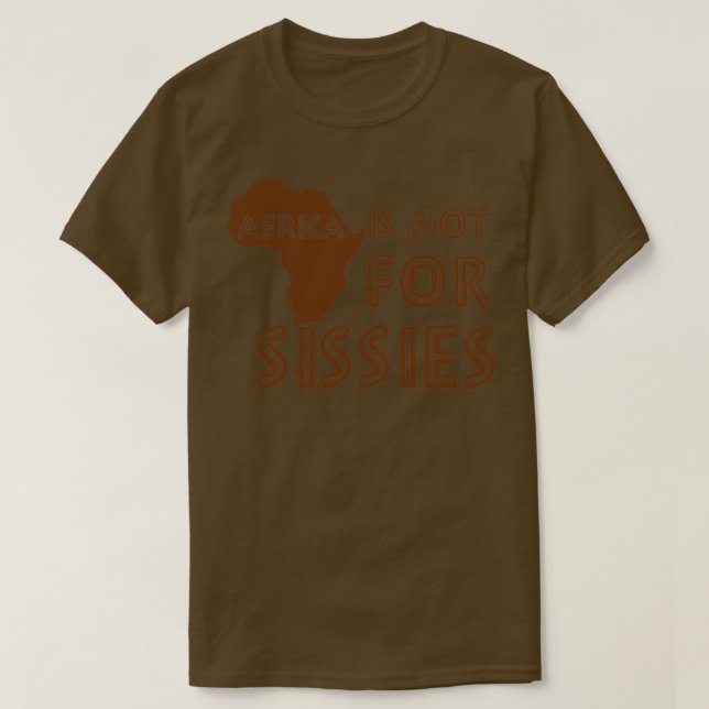 Afrikan är inte till för Sissies spädbarn T Shirt (Design framsida)