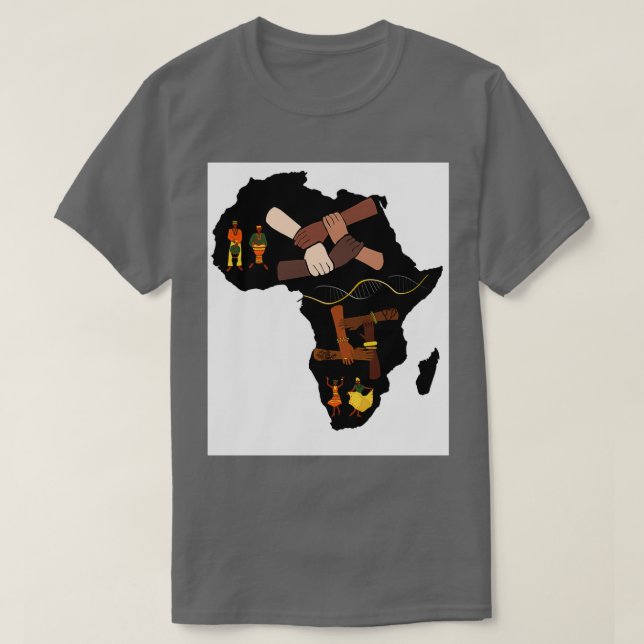 Afrikan är min DNA 27 T Shirt (Design framsida)