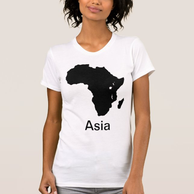 Afrikan återhållsamma Asien - gör roligt Tee (Framsida)